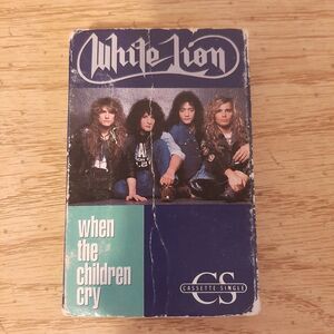 Vtg 1988 Cassette Tape White Lion When The Children Cry Atlantic 7 4-89015